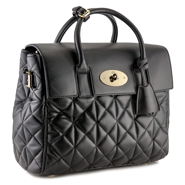 Product Photography Of Black Leather Handbag