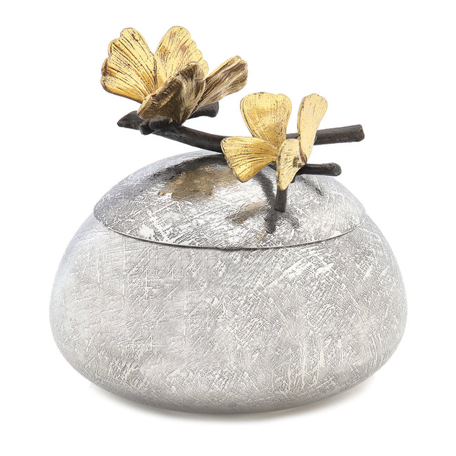 Product Shot Of Flowered Silver Gift Item