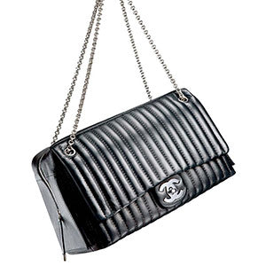 Product Photography Of Black Chanel Handbag