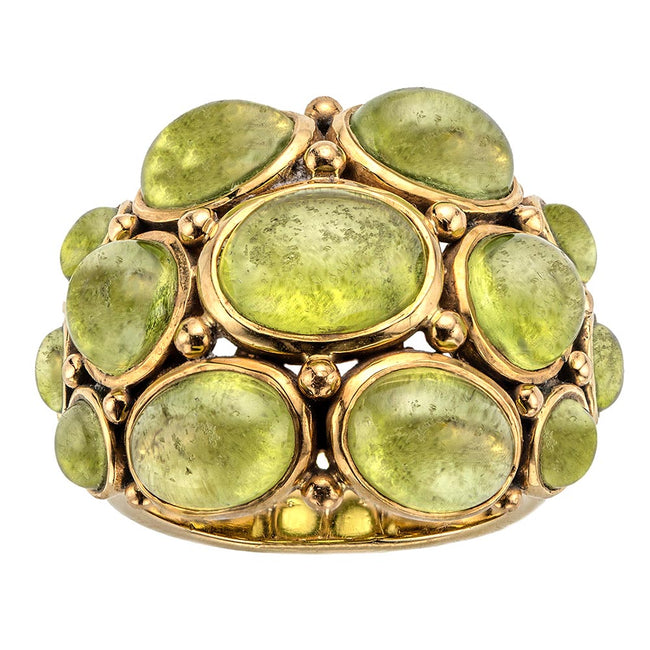 Jewelry Product Photography Of Temple St. Clair Green Stone Ring