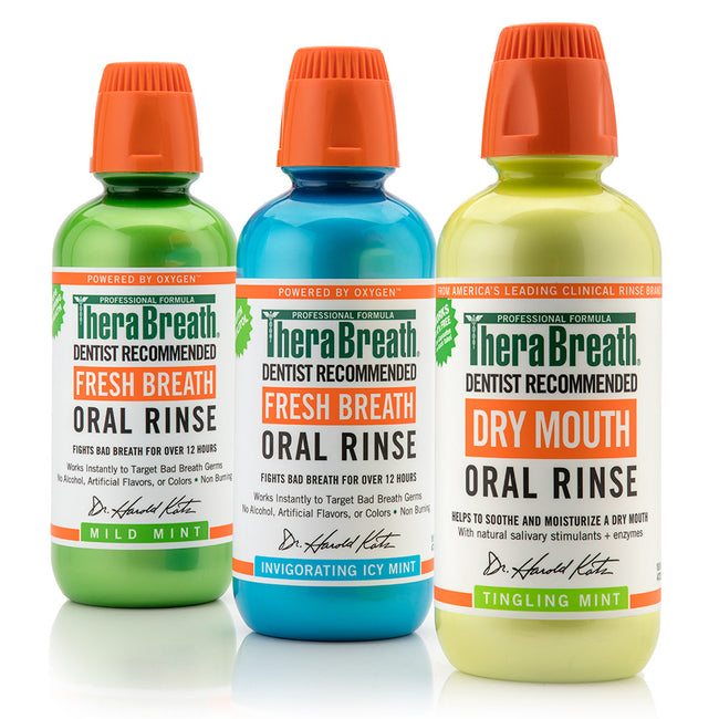 Group Product Photo Of Oral Rinse Dry Mouth